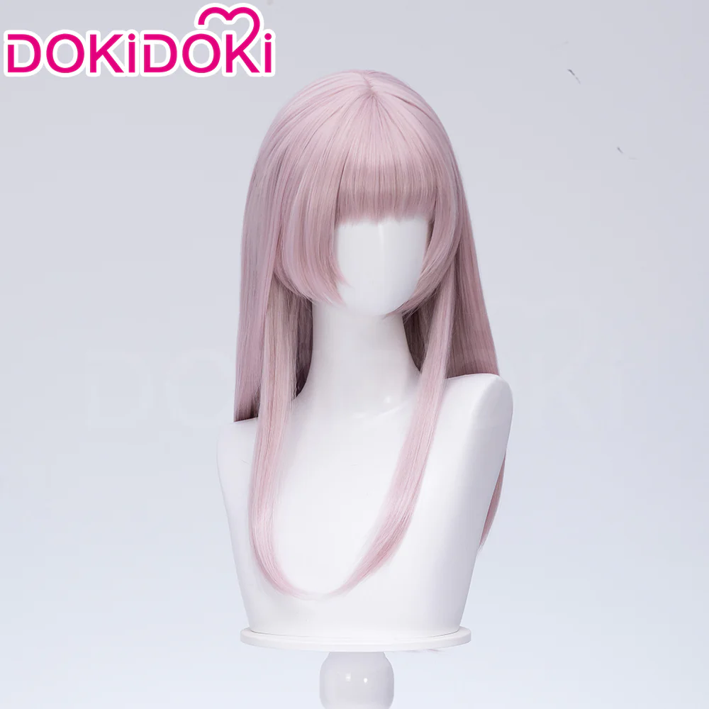 【Braid Ver Ready For Ship】DokiDoki Anime Yofukashi no Uta Cosplay Nanakusa Nazuna Wig Long Straight Pink Hair Braid - Image 9