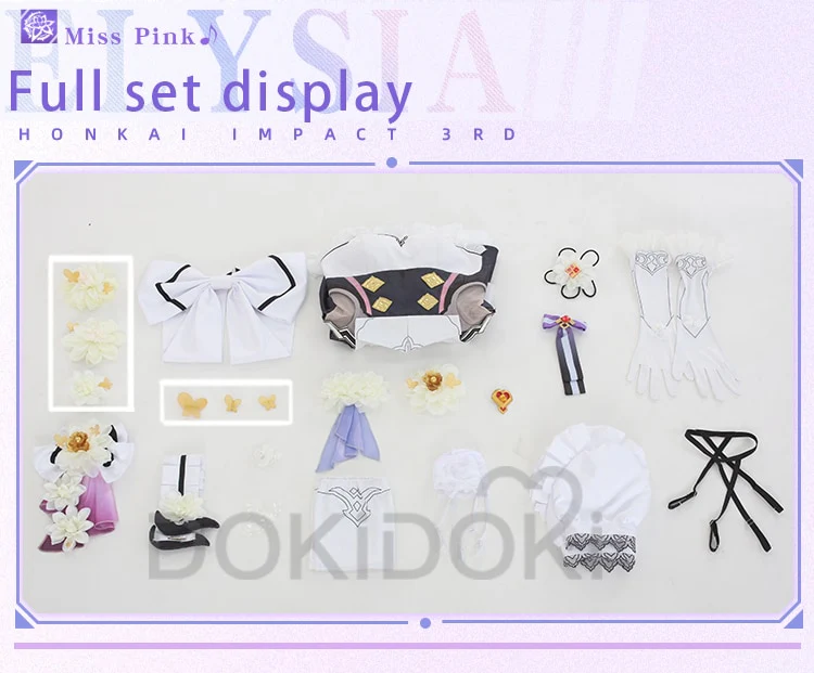 【In Stock】DokiDoki-R Honkai Impact 3rd Cosplay Elysia Costume Miss - Image 2