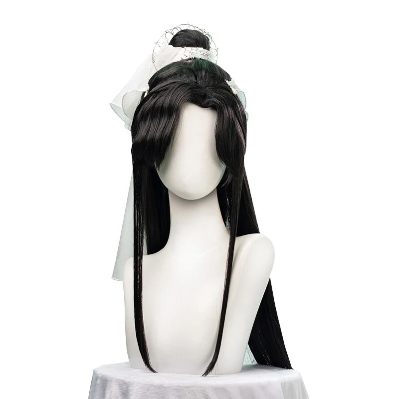 【Ready For Ship】DokiDoki Anime Tian Guan Ci Fu Manga Version Cosplay Shi Qingxuan Women Ver Long Straight Black Wig Heaven Official's Bless Shiqingxuan - Image 2