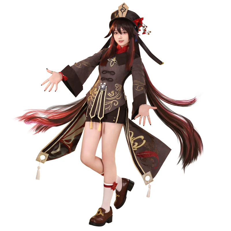 【Partially Ready For Ship】【Size S-2XL】DokiDoki-SR Game Genshin Impact Hutao Cosplay Costume Hu Tao Costume Halloween - Image 13
