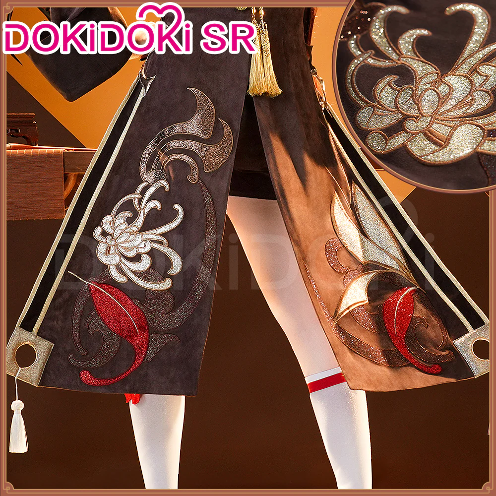 【Partially Ready For Ship】【Size S-2XL】DokiDoki-SR Game Genshin Impact Hutao Cosplay Costume Hu Tao Costume Halloween - Image 2