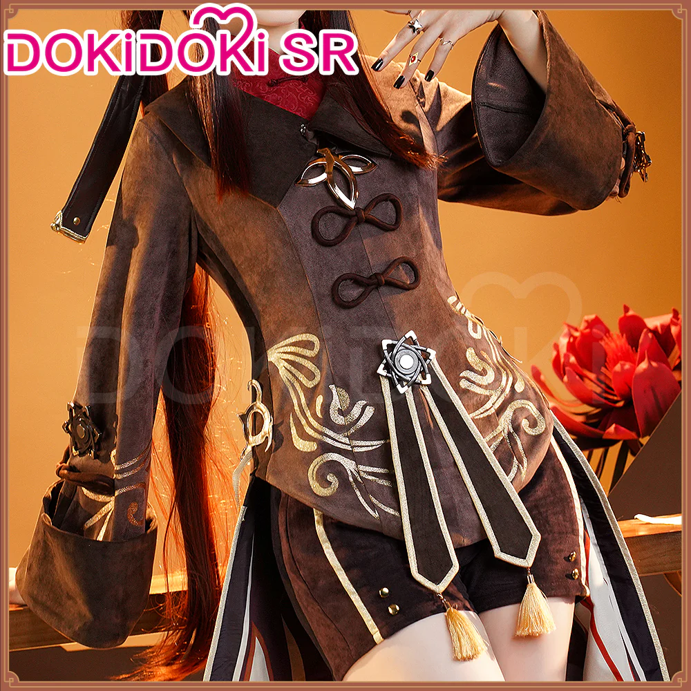 【Partially Ready For Ship】【Size S-2XL】DokiDoki-SR Game Genshin Impact Hutao Cosplay Costume Hu Tao Costume Halloween - Image 3