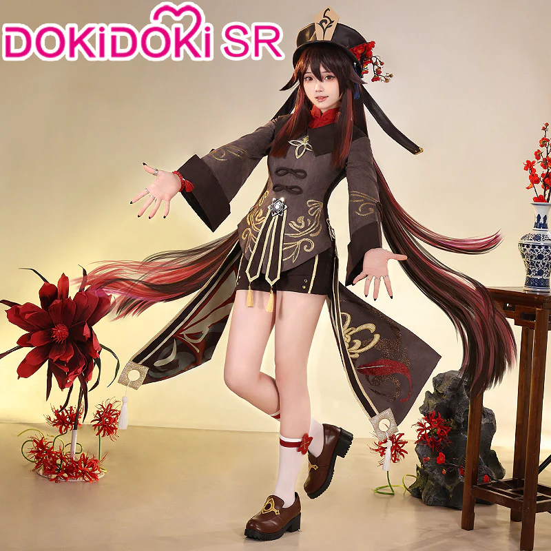 【Partially Ready For Ship】【Size S-2XL】DokiDoki-SR Game Genshin Impact Hutao Cosplay Costume Hu Tao Costume Halloween - Image 6