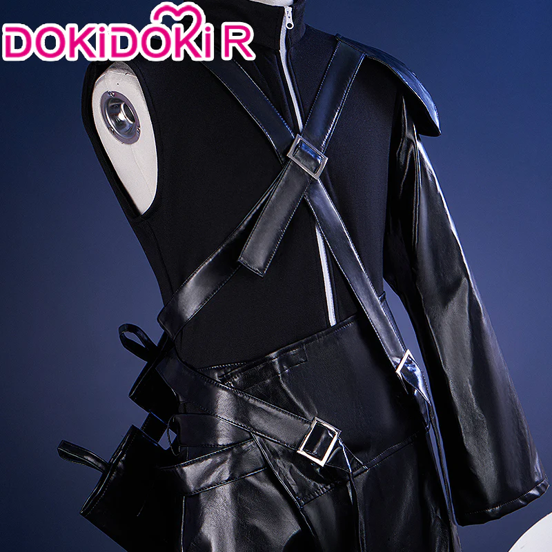 【Size S-2XL】DokiDoki-R Cosplay Clooud Striffe Black Costume - Image 4