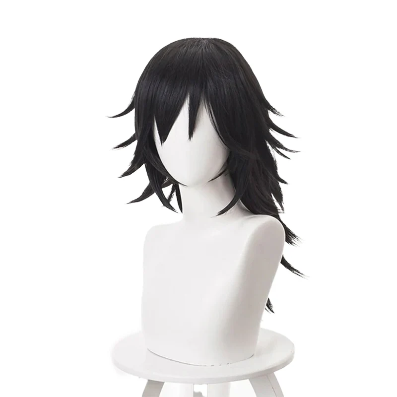 【Ready For Ship】DokiDoki Anime Copslay Wig Hair Men Black Long Heat Resistant Hair Halloween - Image 6