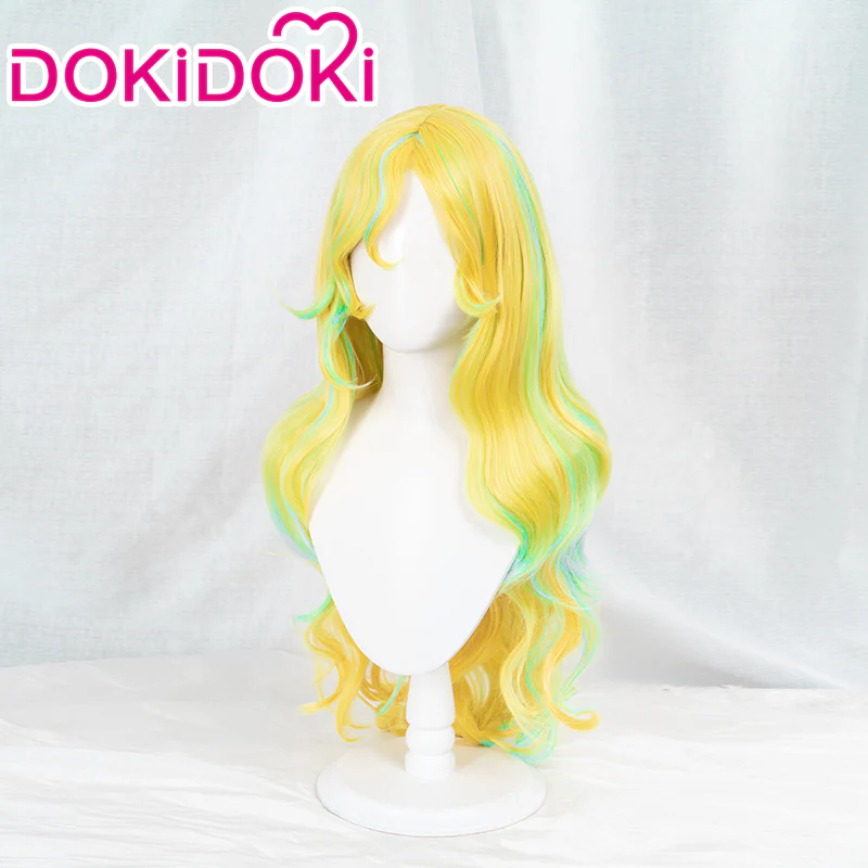 【Ready For Ship】DokiDoki Anime Cosplay Wig Long Curly Yellow Hair