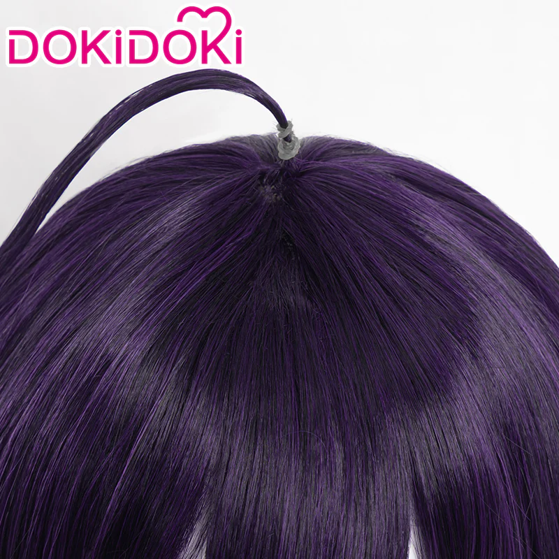 【In Stock】DokiDoki Anime Cosplay Wig Long Dark Purple - Image 4