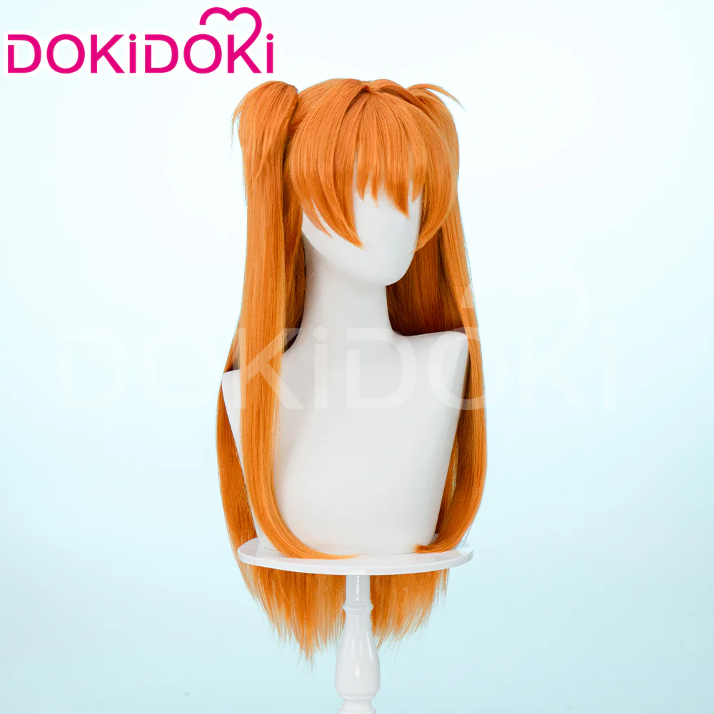 【Ready For Ship】DokiDoki Anime Cosplay Wig Long Straight Orange Hair - Image 3