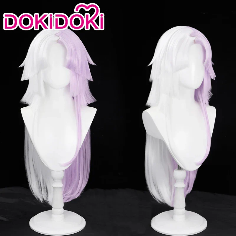 【Ready For Ship】DokiDoki Anime Cosplay Wig Long Straight White Purple