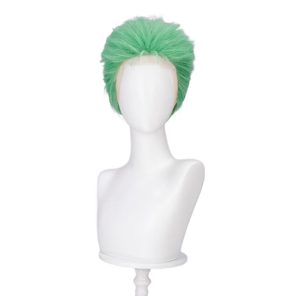 【Ready For Ship】【Front Lace】DokiDoki Anime Cosplay Wig Men Green Short / Earring - Image 10