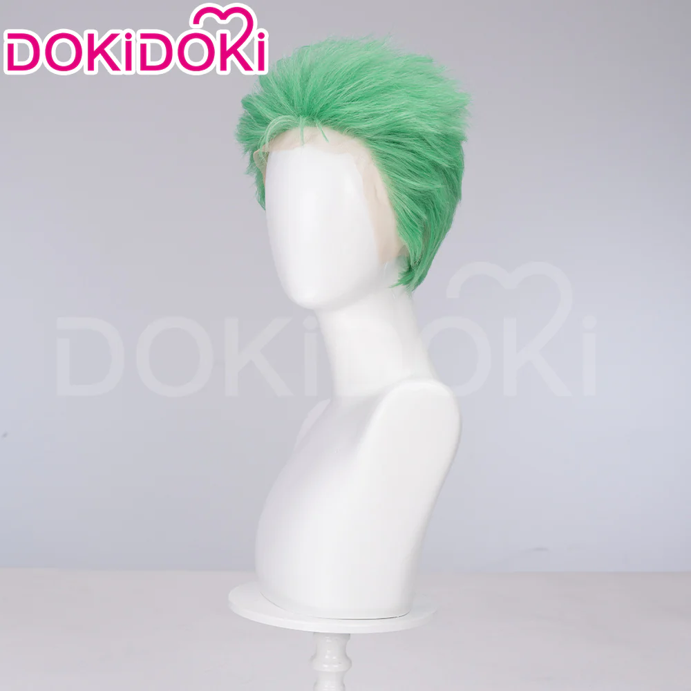【Ready For Ship】【Front Lace】DokiDoki Anime Cosplay Wig Men Green Short / Earring - Image 7