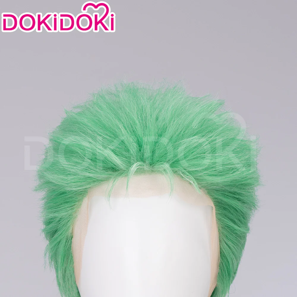 【Ready For Ship】【Front Lace】DokiDoki Anime Cosplay Wig Men Green Short / Earring - Image 9