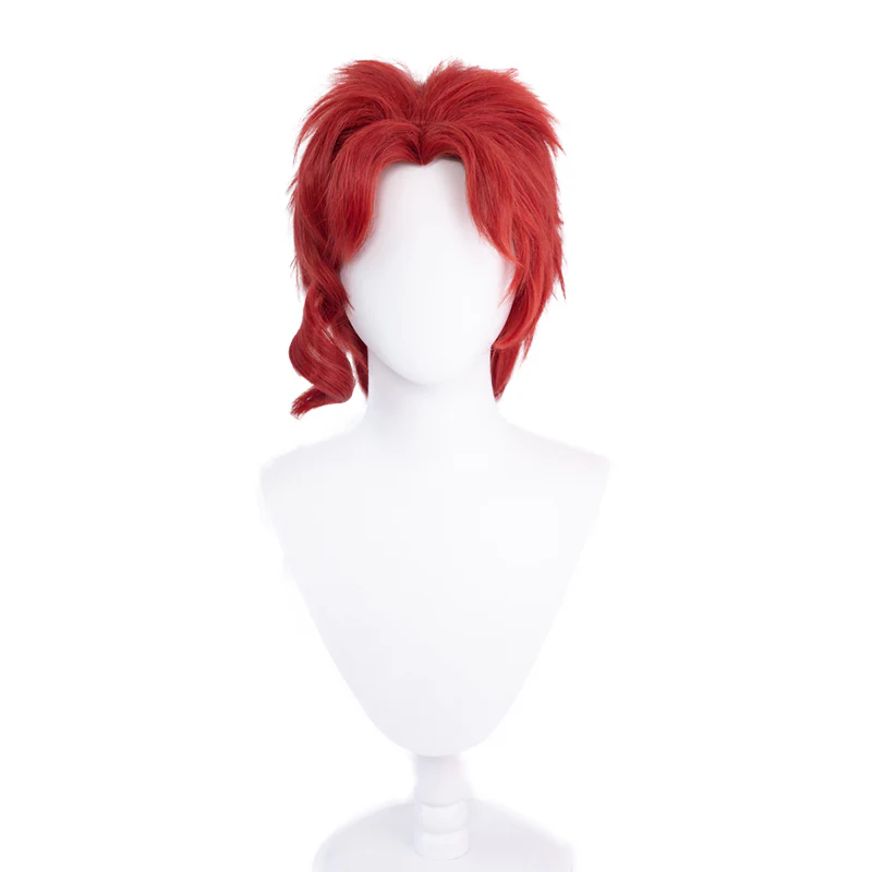 【Ready For Ship】DokiDoki Anime  Cosplay Wig Red short Curly - Image 4