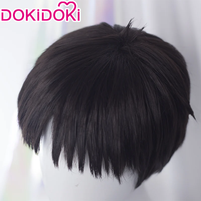 DokiDoki Anime Cosplay Wig Short Black Hair - Image 4