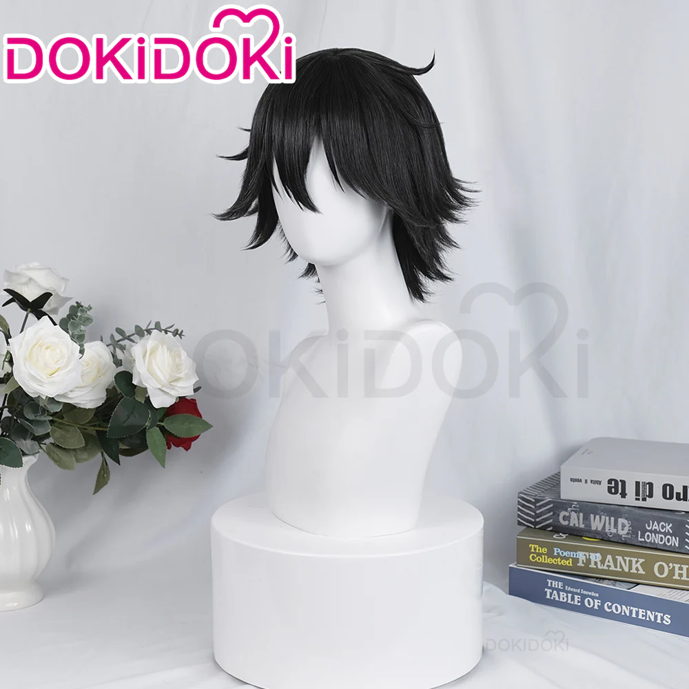 【Ready For Ship】DokiDoki Anime Cosplay Wig Short Black Hair/ Hat - Image 2