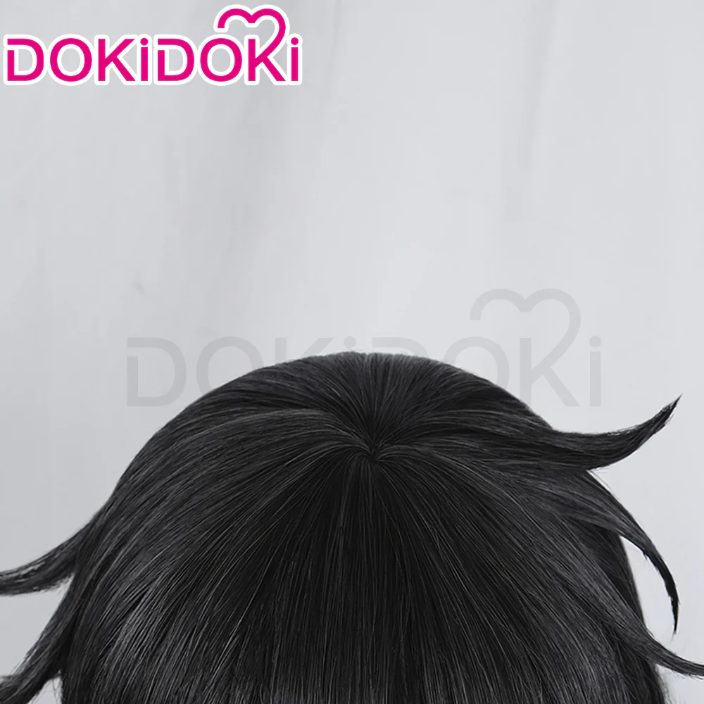 【Ready For Ship】DokiDoki Anime Cosplay Wig Short Black Hair/ Hat - Image 4