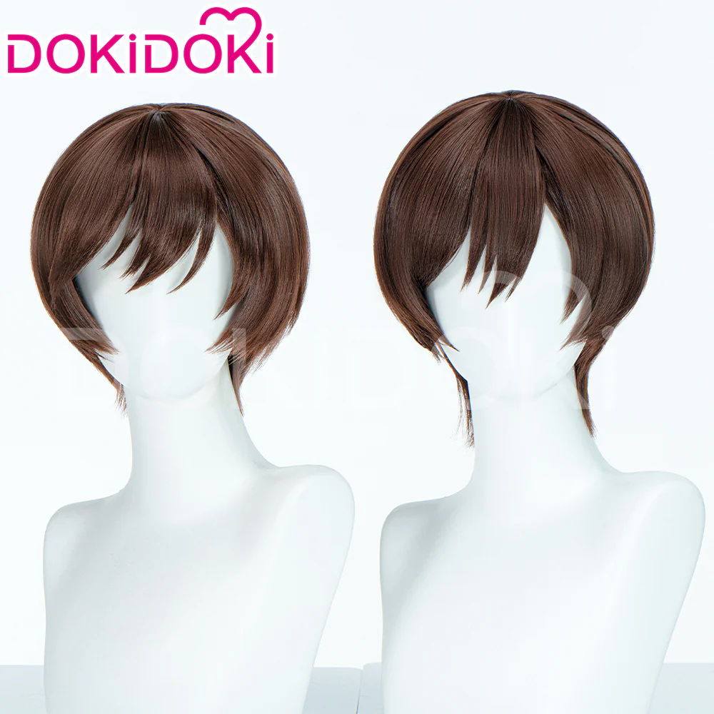 【Ready For Ship】DokiDoki Anime Cosplay Wig Short Brown Girl - Image 2