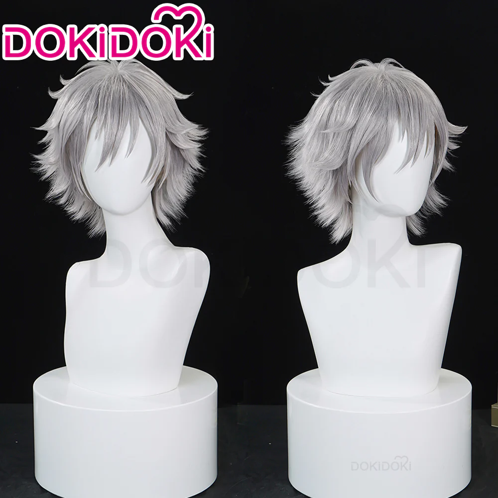 【Ready For Ship】DokiDoki Anime Cosplay Wig Short Silver Hair