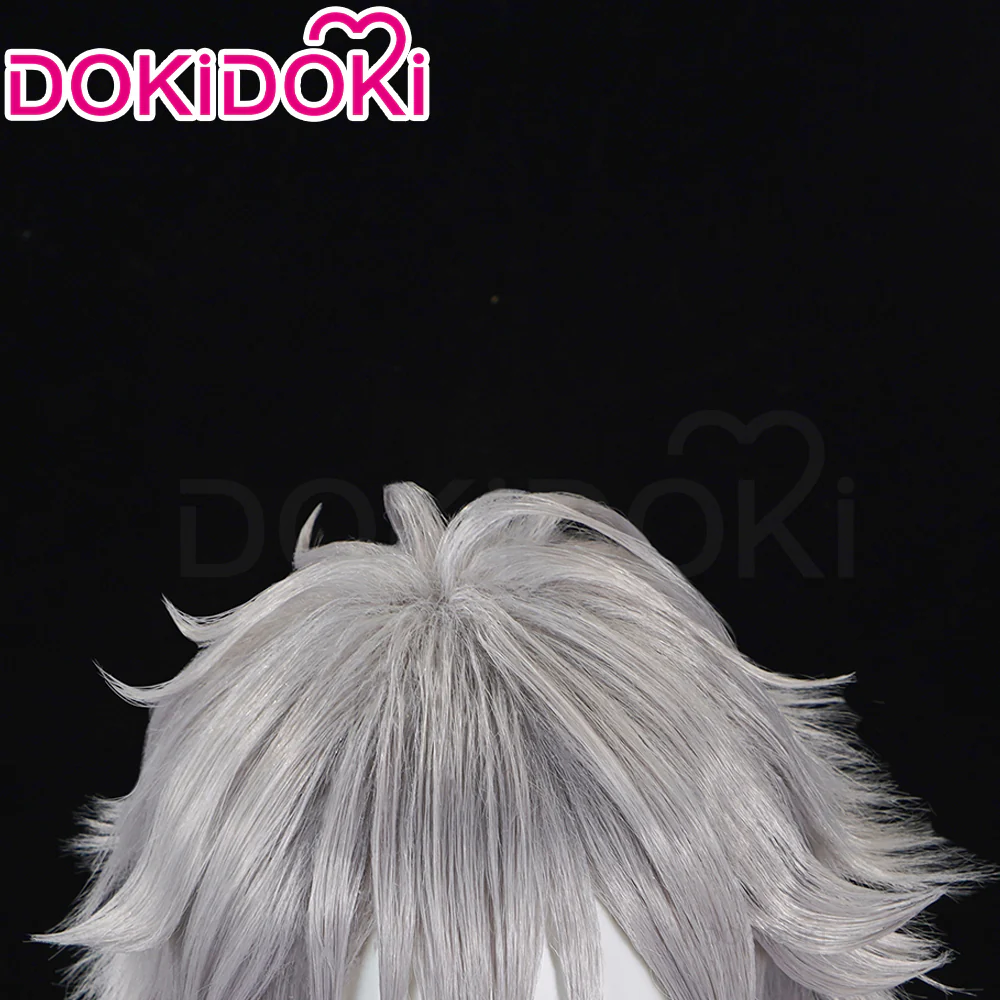 【Ready For Ship】DokiDoki Anime Cosplay Wig Short Silver Hair - Image 4