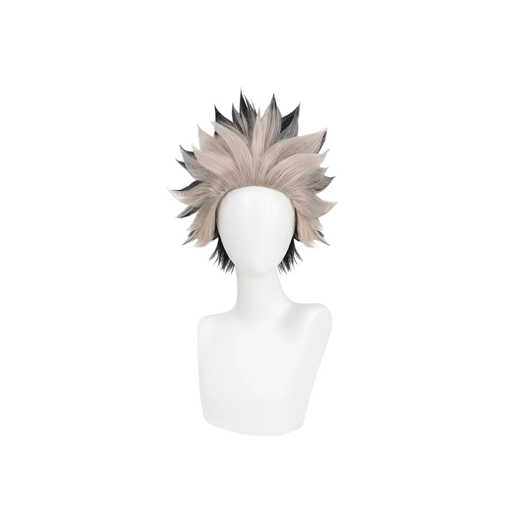 【Ready For Ship】DokiDoki Anime Cosplay Wig Short Straight Black White Hair - Image 5