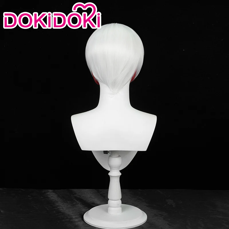 【Ready For Ship】Dokidoki Anime Cosplay Wig Short Straight White Hair - Image 3