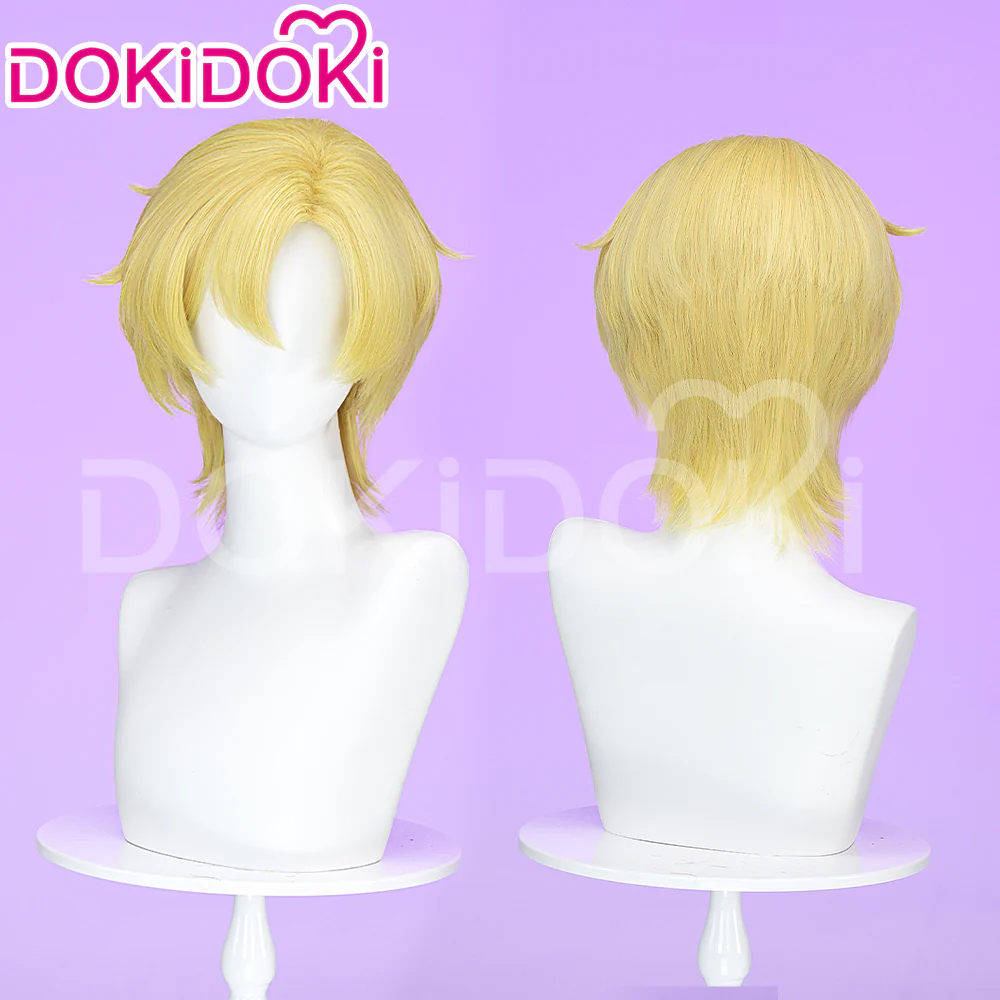 【Ready For Ship】DokiDoki Anime Cosplay Wig Short Yellow / Weft