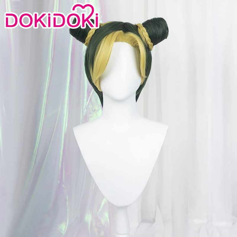 DokiDoki Anime Cosplay Wig Yellow Green Wig Men - Image 4