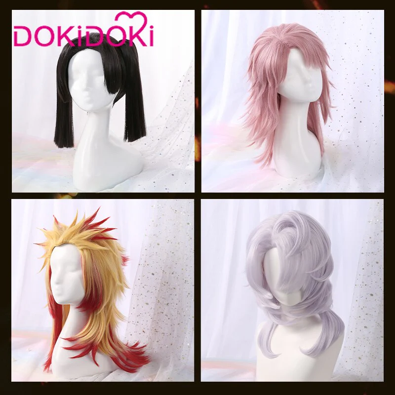 【Partial Ready For Ship】DokiDoki  Anime Cosplay  Wigs Men Women Halloween