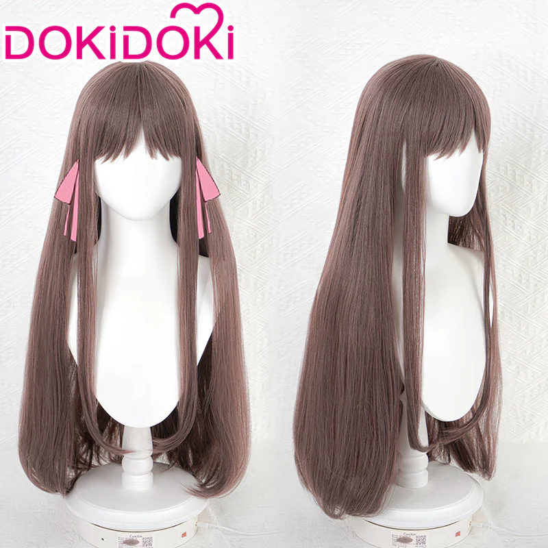 DokiDoki Anime Manga Cosplay  Wig Long Straight Brown Hair