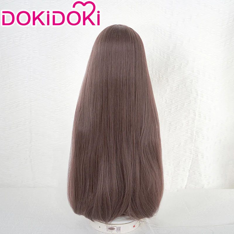 DokiDoki Anime Manga Cosplay  Wig Long Straight Brown Hair - Image 3