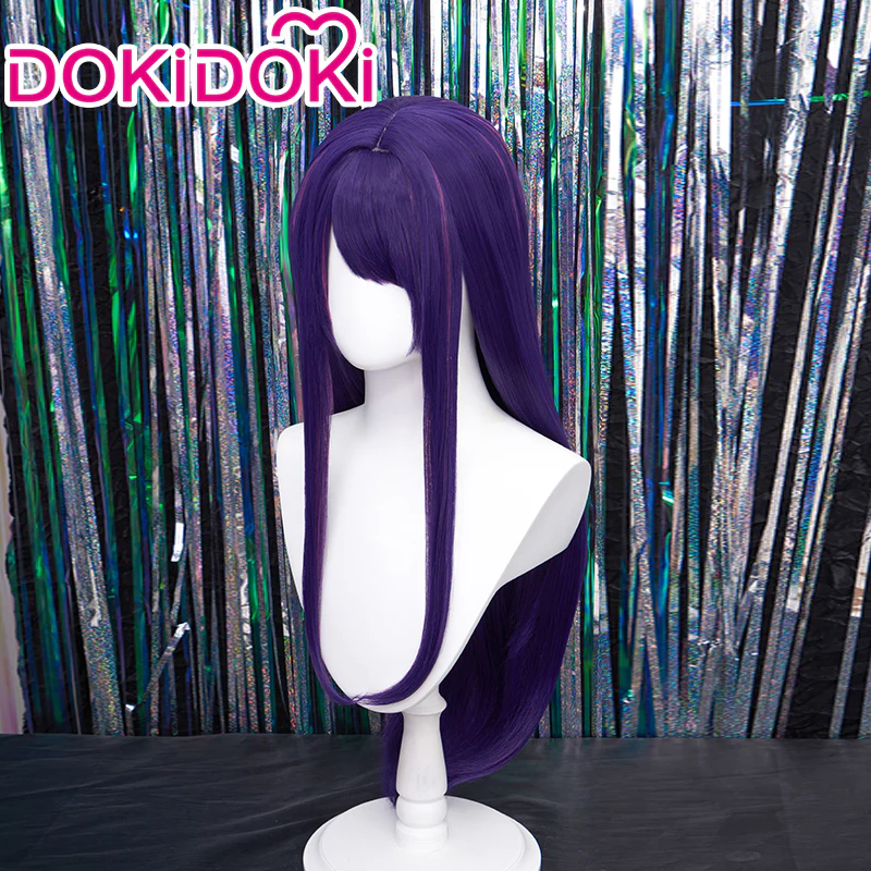 【Ready For Ship】DokiDoki Anime Oshi no Ko Cosplay Hoshino Ai Wig / Fake Eyelashes / Head Accessory Long Straight Purple Pink - Image 3