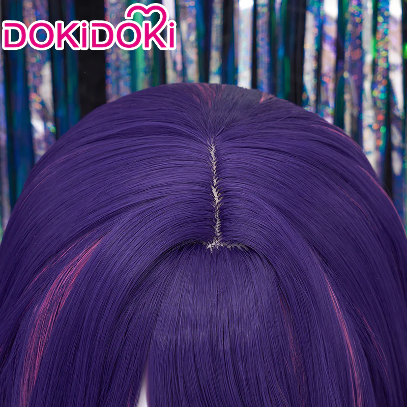 【Ready For Ship】DokiDoki Anime Oshi no Ko Cosplay Hoshino Ai Wig / Fake Eyelashes / Head Accessory Long Straight Purple Pink - Image 5