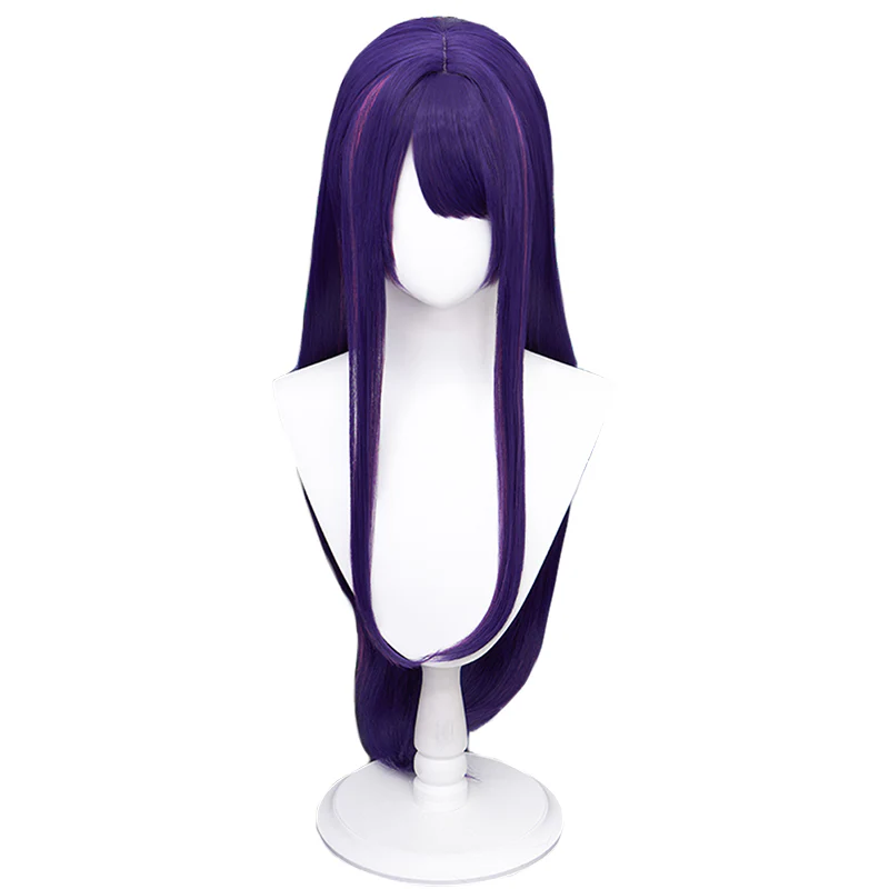 【Ready For Ship】DokiDoki Anime Oshi no Ko Cosplay Hoshino Ai Wig / Fake Eyelashes / Head Accessory Long Straight Purple Pink - Image 6