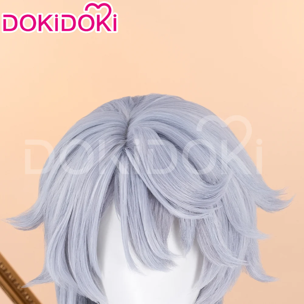 【US/EU LOCAL SHIPPING 】DokiDoki Game Honkai: Star Rail Cosplay Sunday Wig Long Straight Grey Hair - Image 5