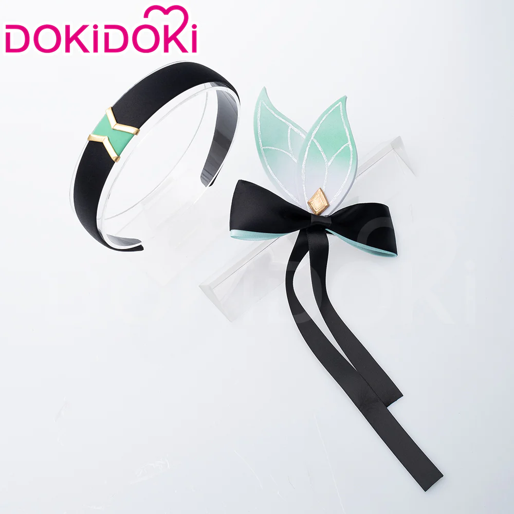 【Ready For Ship】DokiDoki Game Honkai: Star Rail Cosplay Firefly Wig Long Curly Grey Green Wig / Headpiece Headwear - Image 6