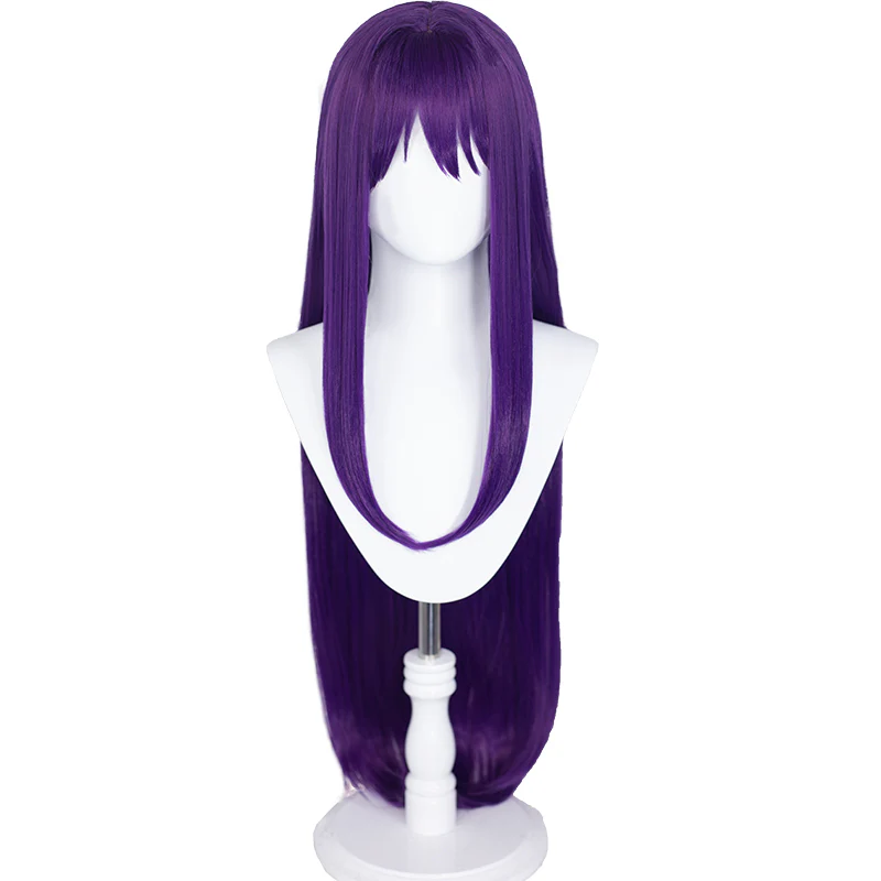 DokiDoki Game Literature Club Cosplay Yuri Cosplay Wig Long Purple Hair  DDLC - Image 5