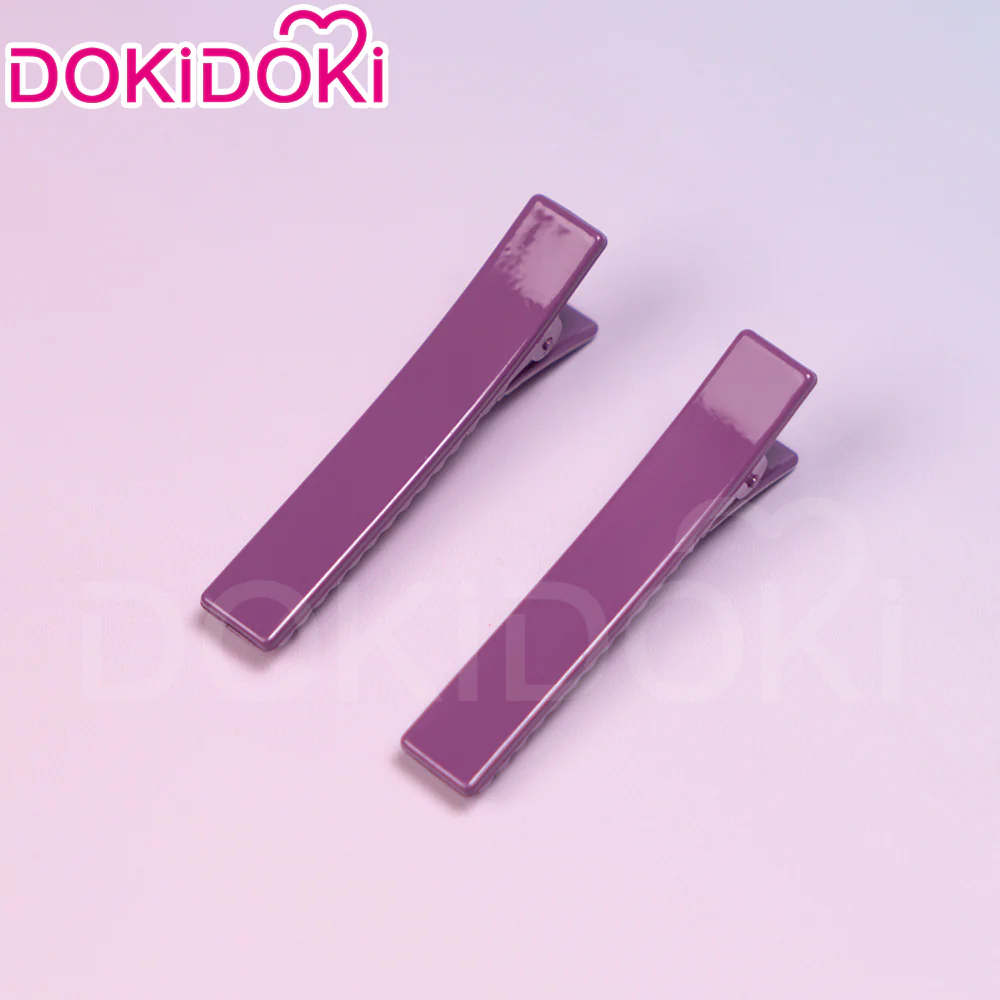 DokiDoki Game Literature Club Cosplay Yuri Cosplay Wig Long Purple Hair  DDLC - Image 6