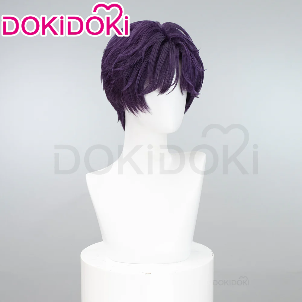 【EU LOCAL SHIPPING 】DokiDoki Game Love and Deepspace Cosplay Rafayel Wig  Short Purple Hair - Image 2
