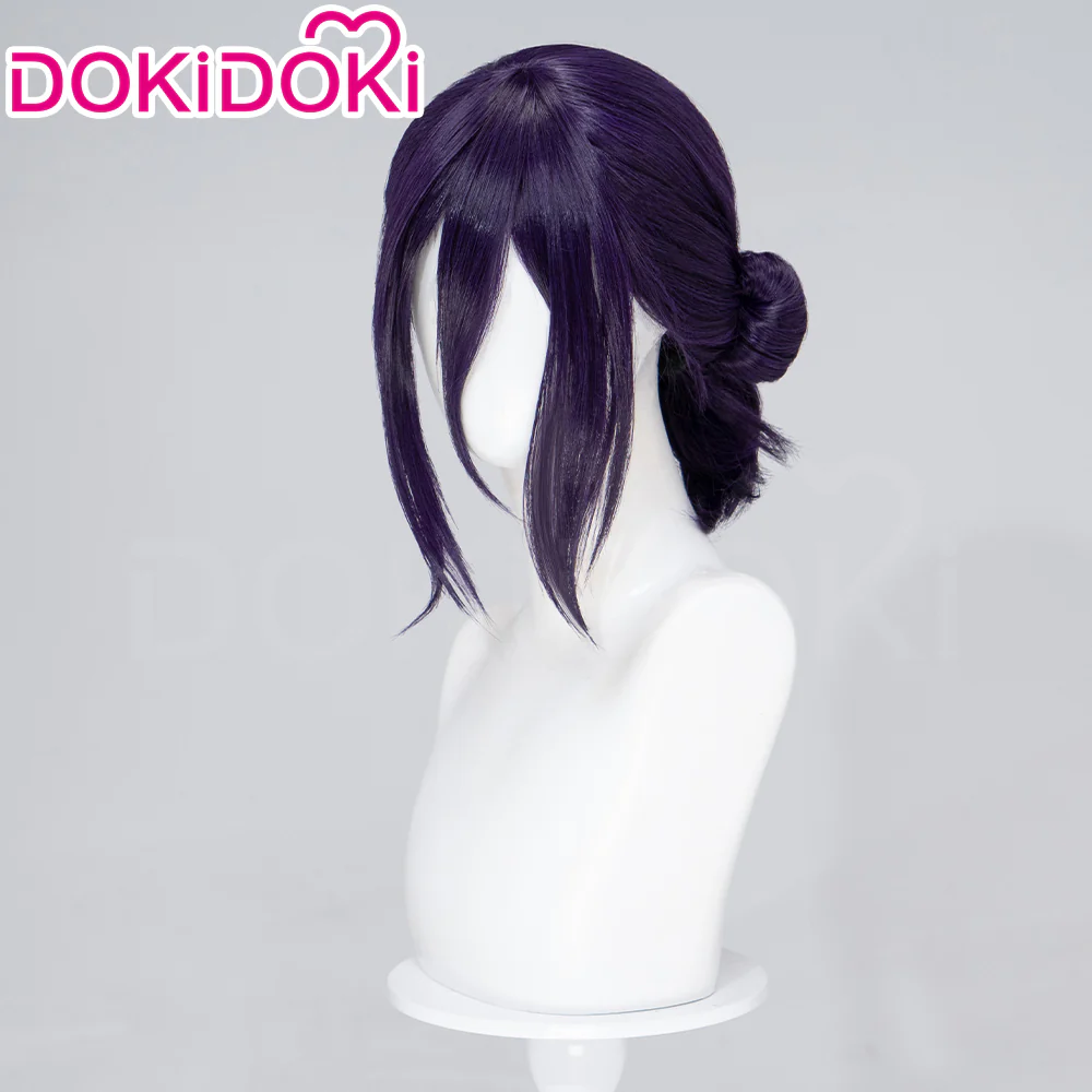 【Movie Ver Ready For Ship】DokiDoki Manga Coslay Wig / Choker Women Purple Halloween - Image 4