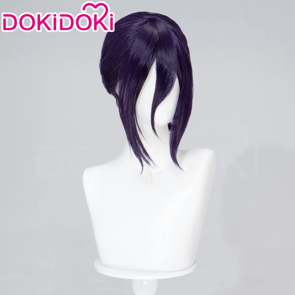 【Movie Ver Ready For Ship】DokiDoki Manga Coslay Wig / Choker Women Purple Halloween - Image 5