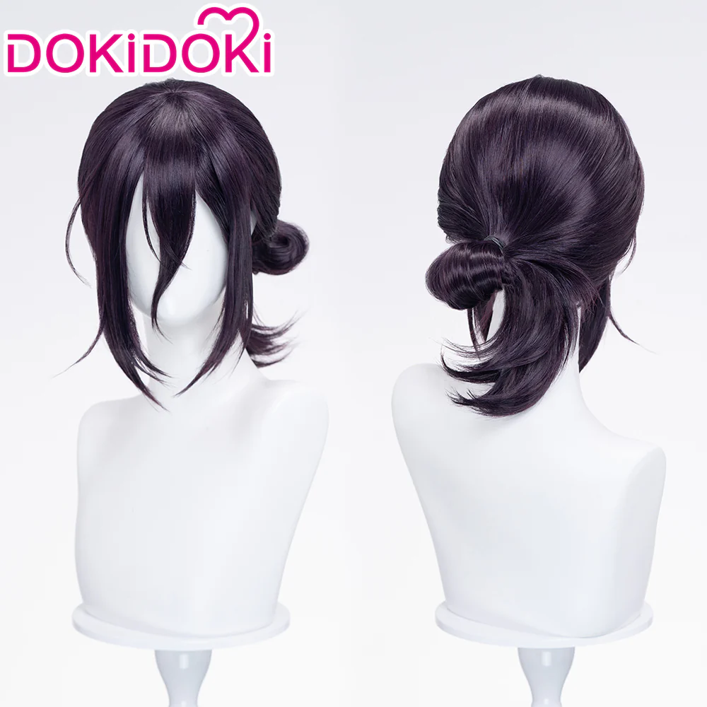 【Movie Ver Ready For Ship】DokiDoki Manga Coslay Wig / Choker Women Purple Halloween - Image 8