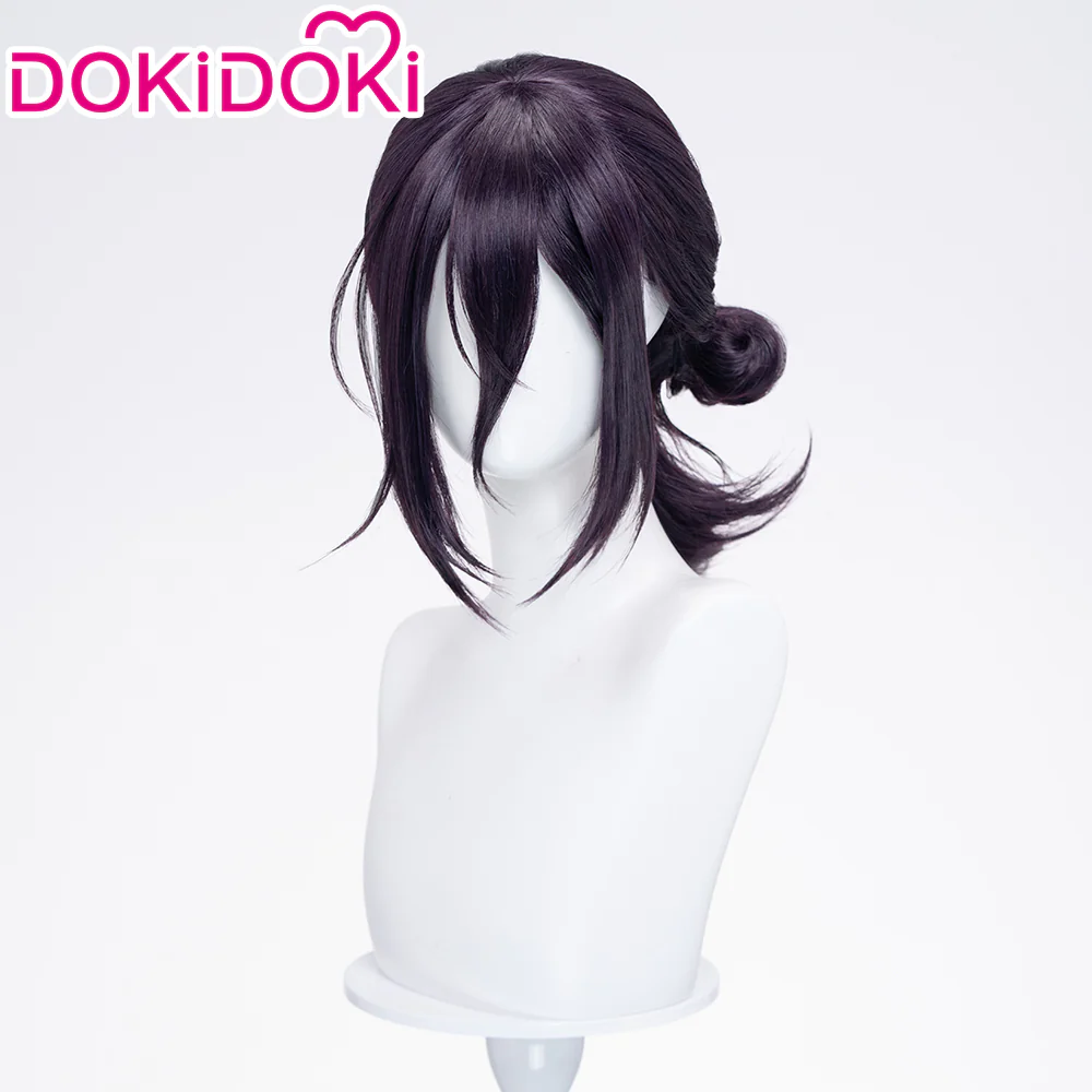 【Movie Ver Ready For Ship】DokiDoki Manga Coslay Wig / Choker Women Purple Halloween - Image 9