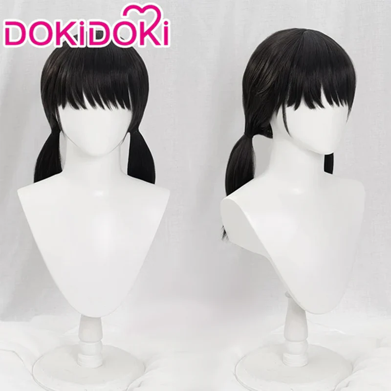 【Shorter Ver. Ready For Ship】Dokidoki Mange Anime Cosplay Long Black Wig Halloween - Image 2