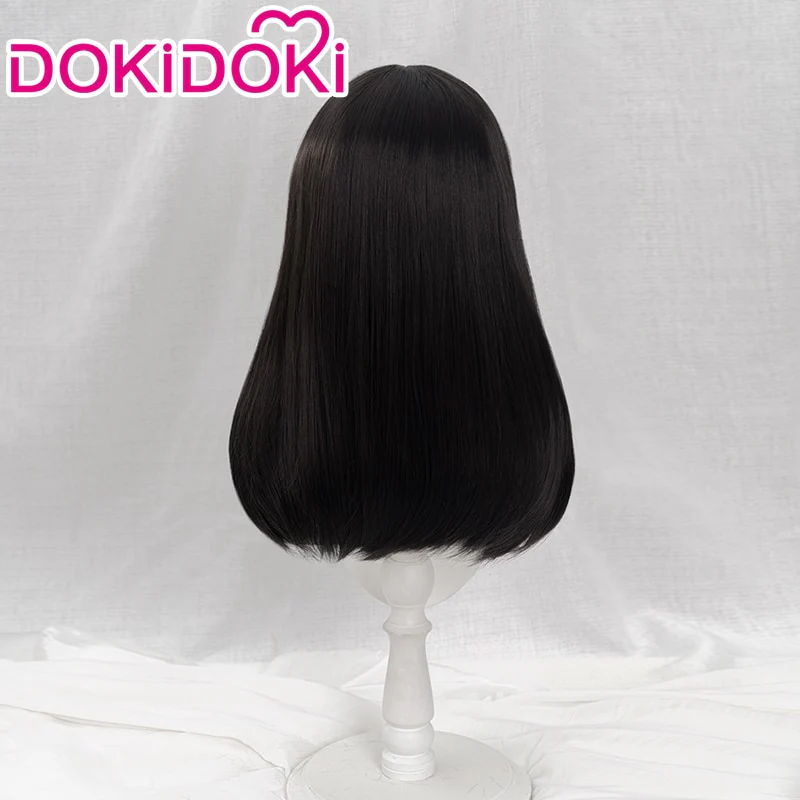 【Shorter Ver. Ready For Ship】Dokidoki Mange Anime Cosplay Long Black Wig Halloween - Image 4