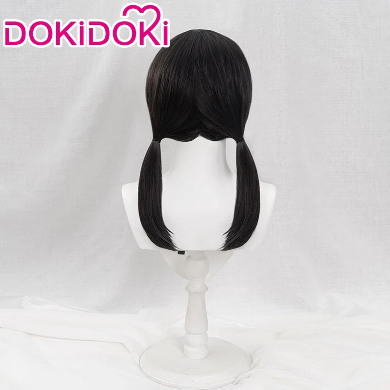 【Shorter Ver. Ready For Ship】Dokidoki Mange Anime Cosplay Long Black Wig Halloween - Image 5