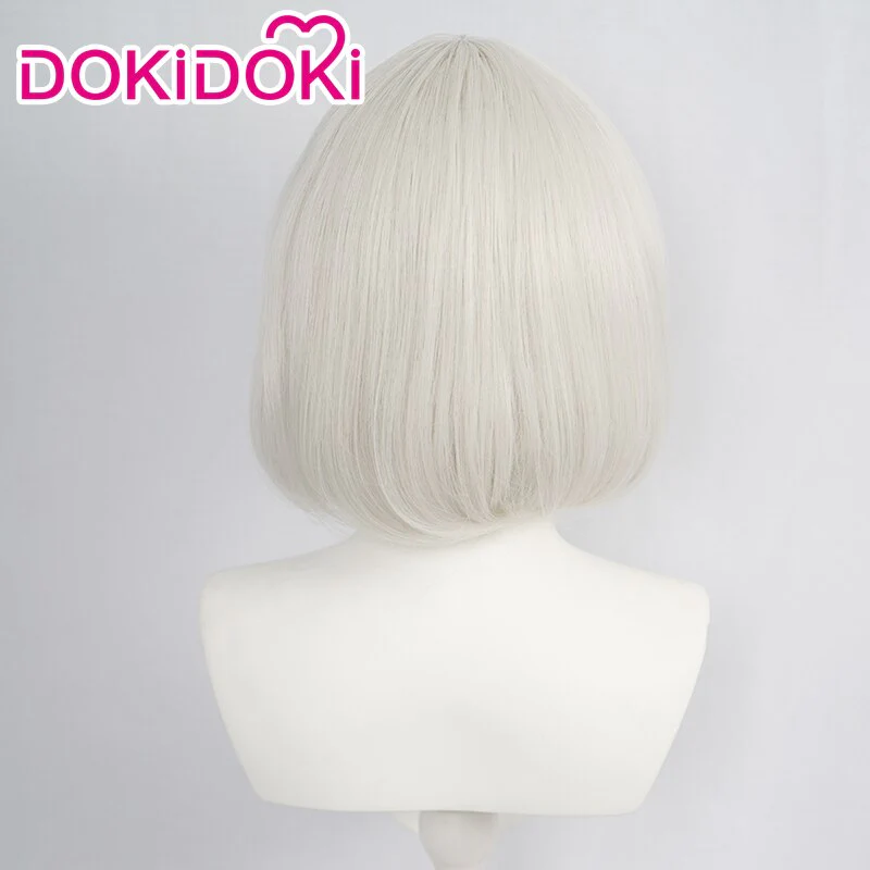 【Ready For Ship】DokiDoki Moive Cosplay Wig Short White Hair - Image 2