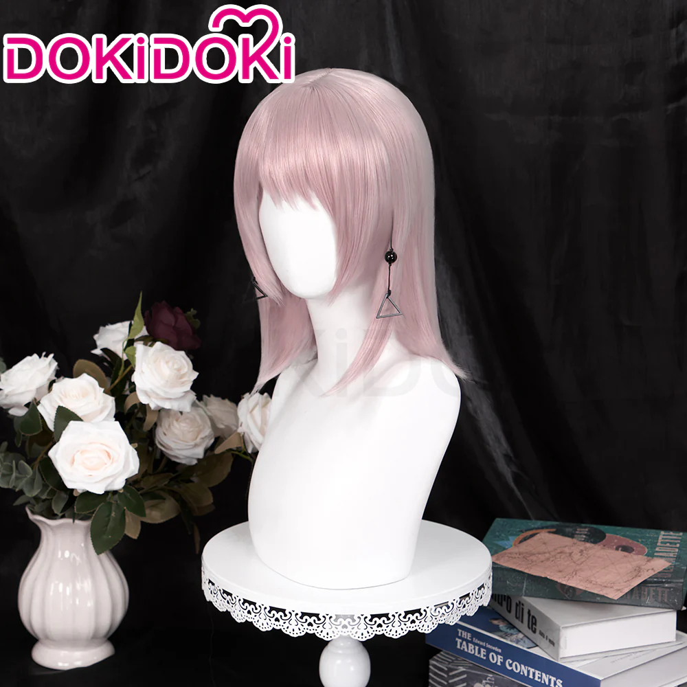 【Partially Ready For Ship】DokiDoki Anime Cosplay Wig Short Straight Pink Hair - Image 2