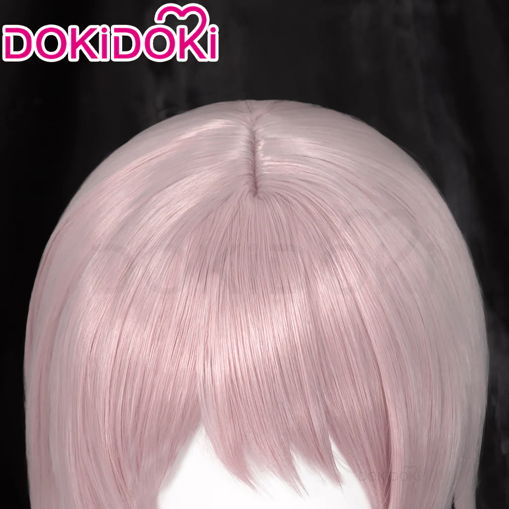 【Partially Ready For Ship】DokiDoki Anime Cosplay Wig Short Straight Pink Hair - Image 4