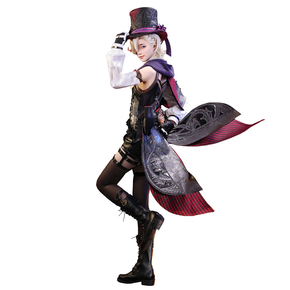 【US/EU LOCAL SHIPPING 】DokiDoki-SR Game Genshin Impact Cosplay Fontaine Lyney Costume - Image 8