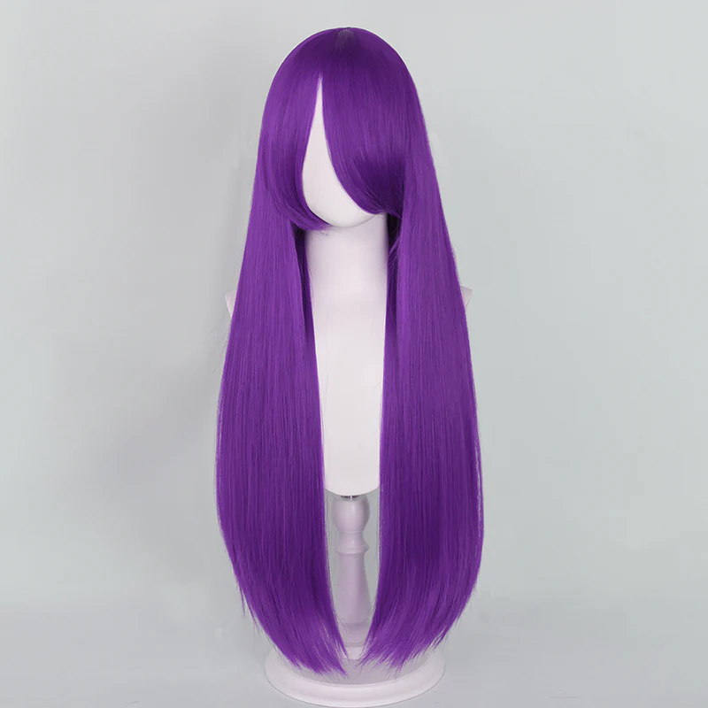 【Last Batch】【Ready For Ship】【Matte Wig】Dokidoki Universal Wig Pink/Red/Blond/Orange/Blue/Green/Purple/White 80 CM Long Straight Wig - Image 8